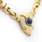 Collier Collier - Collier en or jaune 18 kt avec saphir du Sri Lanka, diamants et rubis 58 Facettes 22289
