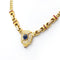 Collier Collier - Collier en or jaune 18 kt avec saphir du Sri Lanka, diamants et rubis 58 Facettes 22289