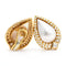 Boucles d'oreilles Boucles d'oreilles - Clip en or 18 kt avec perles Mabè et diamants 58 Facettes 22282