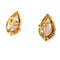 Boucles d'oreilles Boucles d'oreilles - Clip en or 18 kt avec perles Mabè et diamants 58 Facettes 22282