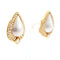 Boucles d'oreilles Boucles d'oreilles - Clip en or 18 kt avec perles Mabè et diamants 58 Facettes 22282