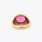 Bague Bague en or jaune 18 ct avec rubellite et diamants 58 Facettes 16915
