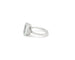 Bague 53 Bague en or blanc 18 kt avec aigue-marine 4,10 ct et diamants 0,35 ct 58 Facettes 14314