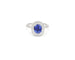 Bague 55 Crivelli - Bague en or blanc 18 carats avec saphir de Ceylan et diamants 58 Facettes 14298
