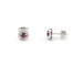 Boucles d'oreilles Boucles d’oreilles en or blanc 18 ct avec rubis et diamants 58 Facettes 14320