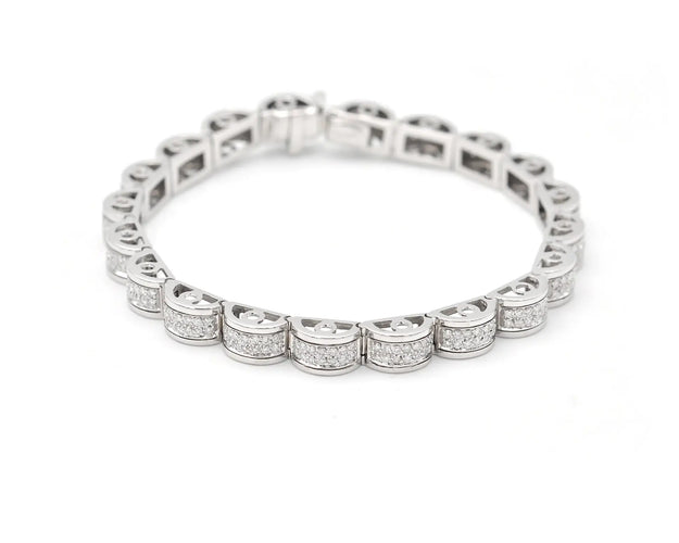 Bracelet Bracelet tennis en or blanc 18 ct 2,80 58 Facettes 14288