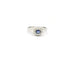 Bague Bague en or blanc 18 carats avec saphir et diamants 58 Facettes 14510