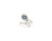Bague Bague en or blanc 18 ct avec saphir 0,98 ct et diamants 58 Facettes 14690