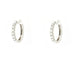 Boucles d'oreilles Boucles d’oreilles créoles en or blanc 18 ct avec diamants 0,70 ct 58 Facettes 14722