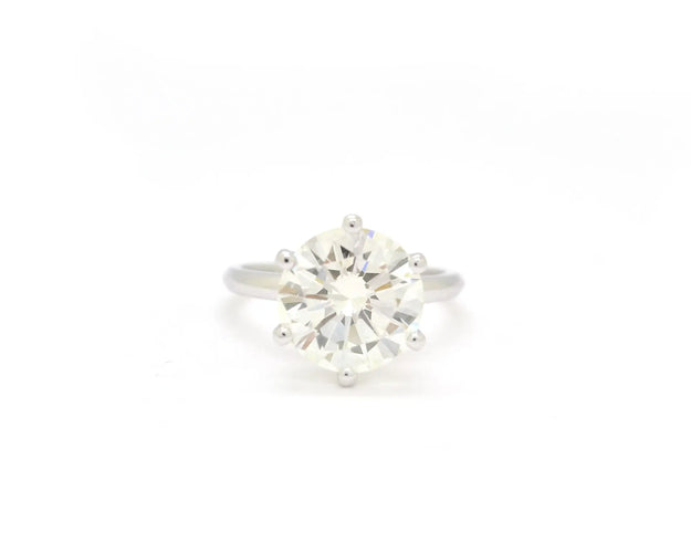 Bague Bague solitaire - Diamants taille brillant 6,05 ct en or blanc 18 carats 58 Facettes 14815
