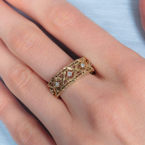 Bague DIOR - Bague Ruban Diamants 58 Facettes