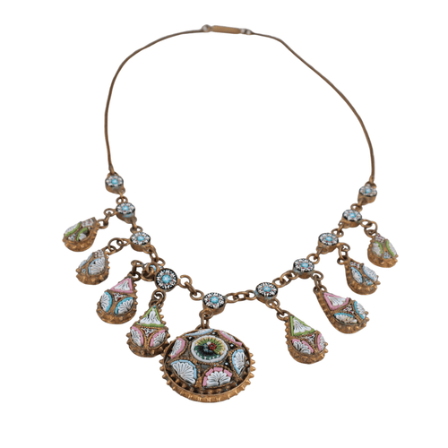 Collier Collier à pampilles en micro-mosaïques 58 Facettes