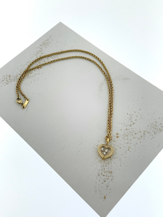 CHOPARD - Happy Diamond-Halskette mit Herzanhänger aus Gelbgold