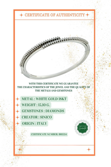 Sinico-Armband aus Weißgold und Diamanten