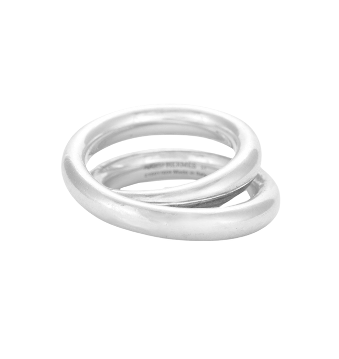 Bague 51 HERMES - Bague Vertige en argent 58 Facettes DV3652-1