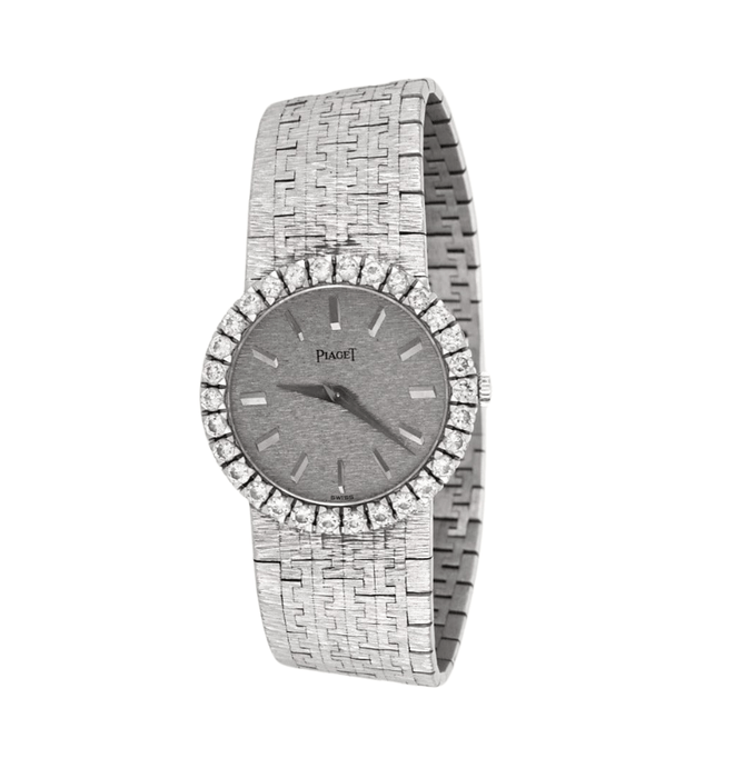Montre PIAGET - Montre bracelet or gris et diamants 58 Facettes DV0590-3