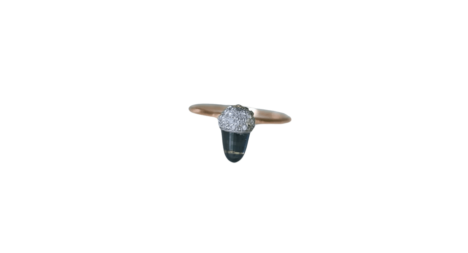 Bague 54.5 Bague Noisette Saphir et Diamants 58 Facettes