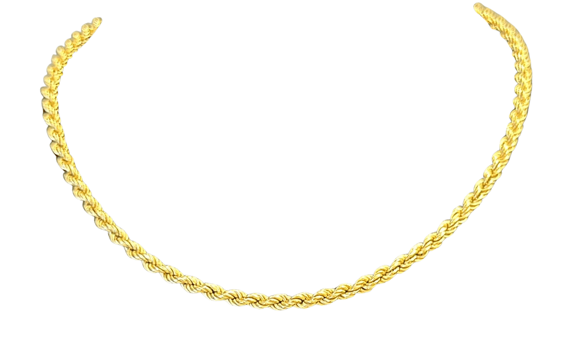 Collier Collier maille corde or jaune 58 Facettes LP565