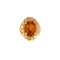 Bague 60 Bague or jaune citrine 58 Facettes LP629