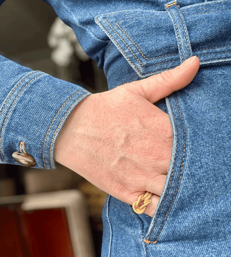 Bague 50 Hermès Audierne - Bague en or jaune 18K 58 Facettes REF2509CF-276