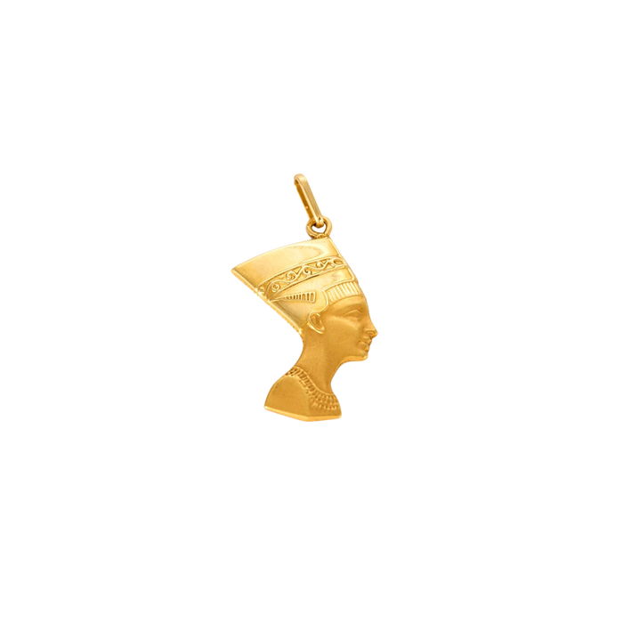 Nefertiti yellow gold pendant