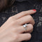 Bague 51 Bague toi et moi en or gris 18k et diamants taille ancienne 58 Facettes