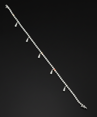 Bracelet Bracelet tennis - Bracelet en or blanc 18 carats et diamants 1,66 ct 58 Facettes