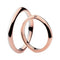 Polello Ring - Ring Trouwring in wit en roze goud 58 Facettes G1142