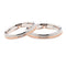 Polello Ring - Ring (fede) in white and pink gold with 0.02 ct diamond 58 Facettes G1144B