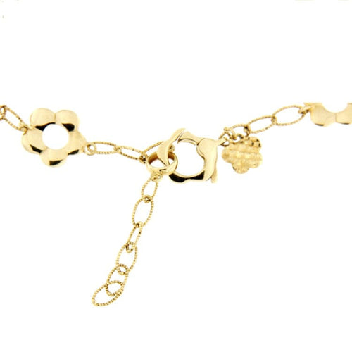 Guidetti-Armband - Blumenarmband aus Gelbgold 750/1000 58 Facettes G1391