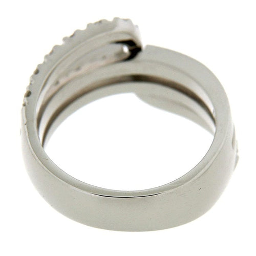 Inel Inel din aur alb împodobit cu diamante tăietură briliant de 0,30 ct 58 Facettes G1748