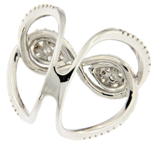 Prsten Guidetti - Prsten od belog zlata sa brilijant dijamantima 58 Facettes G2311