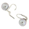Guidetti earrings - Dangling white gold earrings with cultured pearls 58 Facettes G2445