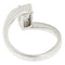 Bague 54 Bague solitaire - Diamant taille émeraude 0,83 ct E/IF en or blanc 58 Facettes G2612