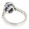 Guidetti Ring - White gold ring with oval sapphire and diamonds 58 Facettes G2690