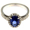 Ring Ring i hvidguld med safir 2,45 ct og diamanter 0,28 ct 58 Facettes G3062