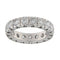 Bague 54.5 Bague eternity en or blanc 18 ct avec diamants 3,71 ct 58 Facettes G3724