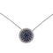 Collier Collier - Girocollo en or blanc 18 ct avec saphirs et diamants 58 Facettes G3817