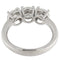 Bague 54 Bague trilogie en or blanc avec diamants taille brillant 2,12 ct 58 Facettes G3825