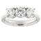 Bague 54 Bague trilogie en or blanc avec diamants taille brillant 2,12 ct 58 Facettes G3825