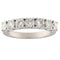 Bague 55 Alliance en or blanc 18 kt avec 7 diamants taille brillant 1,42 ct 58 Facettes G3828
