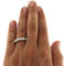Bague 55 Alliance en or blanc 18 kt avec 7 diamants taille brillant 1,42 ct 58 Facettes G3828