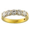 Bague 55 Bague - Or jaune et blanc avec 5 diamants taille brillant 1,54 ct 58 Facettes G3829