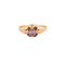 Bague Bague solitaire or rose saphir violet 58 Facettes LP703