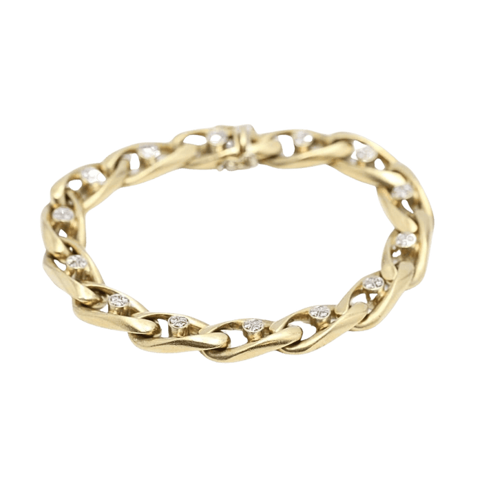 Bracelet bracelet en or de Bilbao avec diamants 58 Facettes E363582