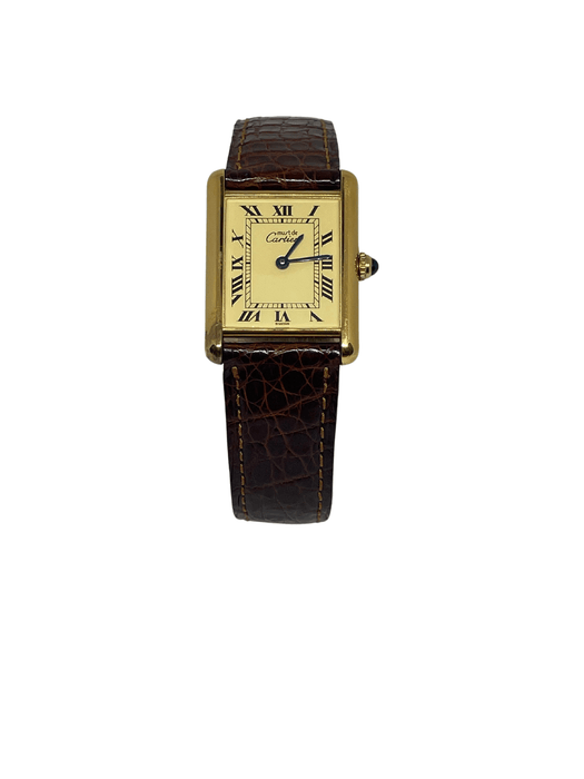 Montre Cartier Tank must vermeil 58 Facettes