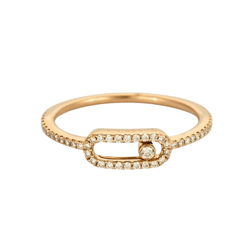 Bague 53 MESSIKA - MOVE UNO - Bague Or rose et Diamants 58 Facettes DV6863-1-53-2