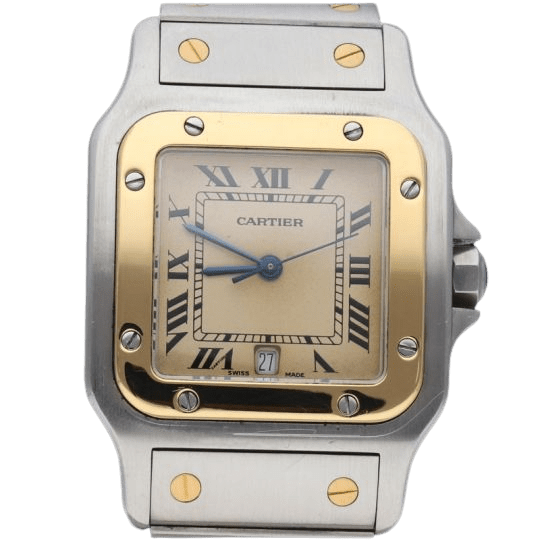 Montre Cartier Montre Santos De Cartier Galbee 58 Facettes MT40291