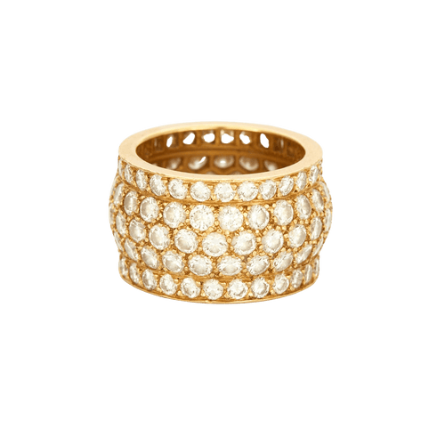 Bague 50 CARTIER - NIGERIA - Bague or jaune pavée de diamants 58 Facettes
