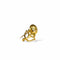 Broche Shell - Broche commémorative en or jaune 18K et diamants 58 Facettes